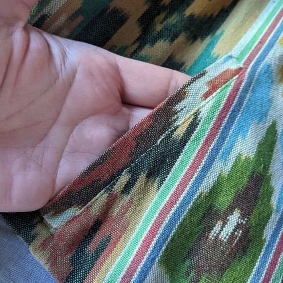 ANTHROPOLOGIE Taikonhu Debonair Cropped Ikat Blazer 10 - Picture 14 of 15